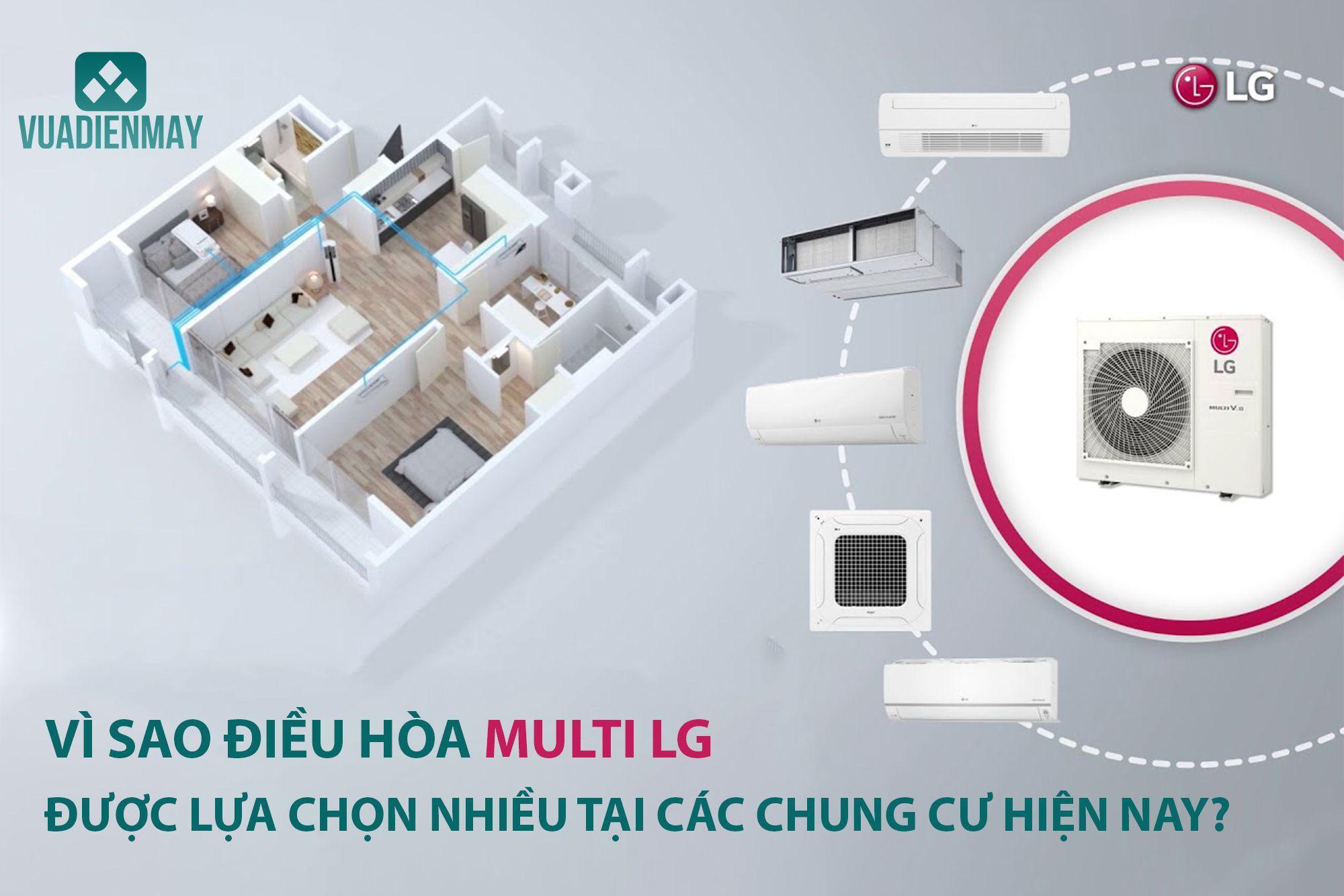 VÌ SAO ĐIỀU HÒA MULTI LG ĐƯỢC LỰA CHỌN NHIỀU Ở CÁC CHUNG CƯ HIỆN NAY? 
