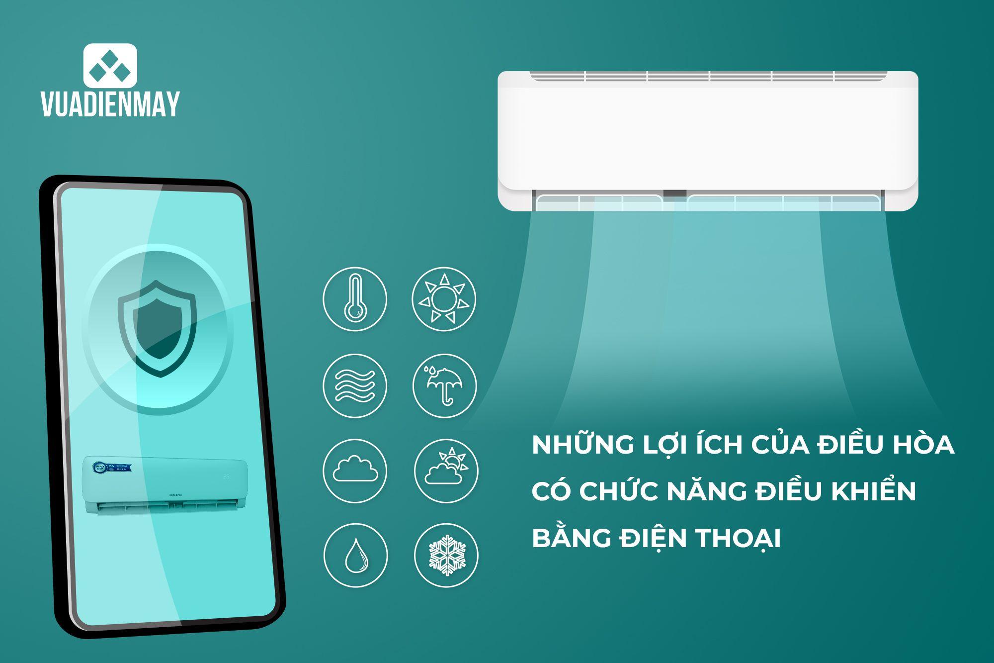 NHỮNG LỢI ÍCH CỦA ĐIỀU HÒA CÓ CHỨC NĂNG ĐIỀU KHIỂN BẰNG ĐIỆN THOẠI