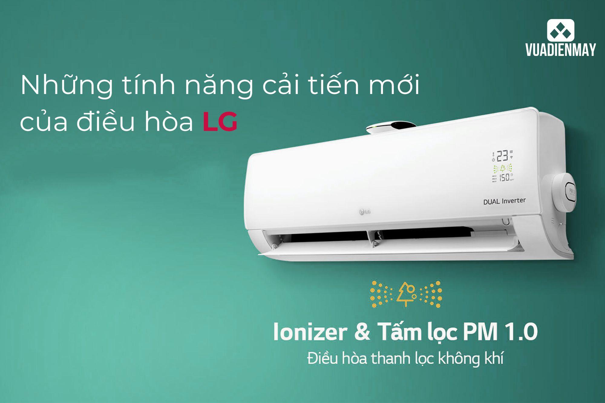 NHỮNG TÍNH NĂNG CẢI TIẾN MỚI CỦA ĐIỀU HÒA LG