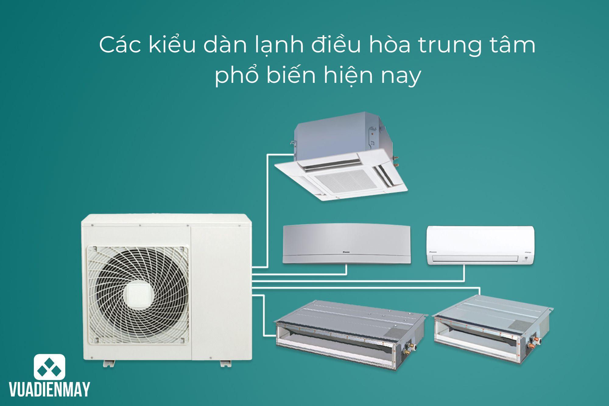 CÁC KIỂU DÀN LẠNH ĐIỀU HÒA TRUNG TÂM PHỔ BIẾN HIỆN NAY