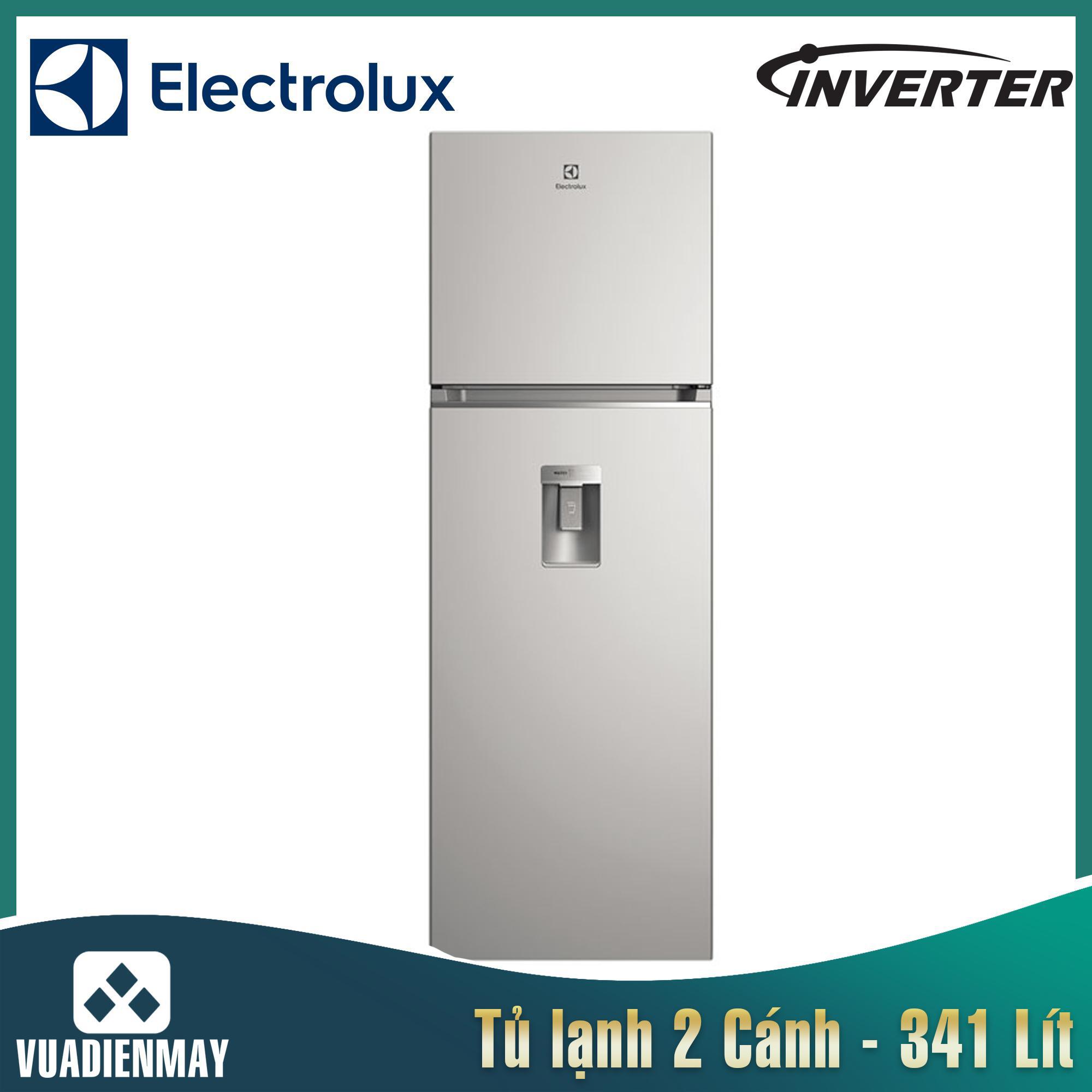 Tủ lạnh Electrolux Inverter 341 lít bạc