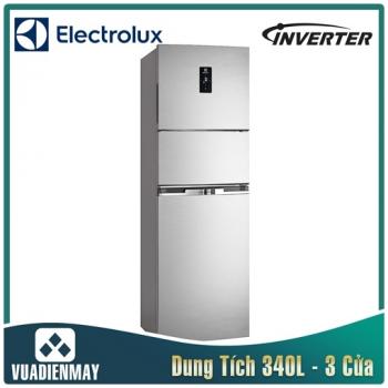 Tủ lạnh Electrolux 3 cánh 337 lít Inverter màu bạc