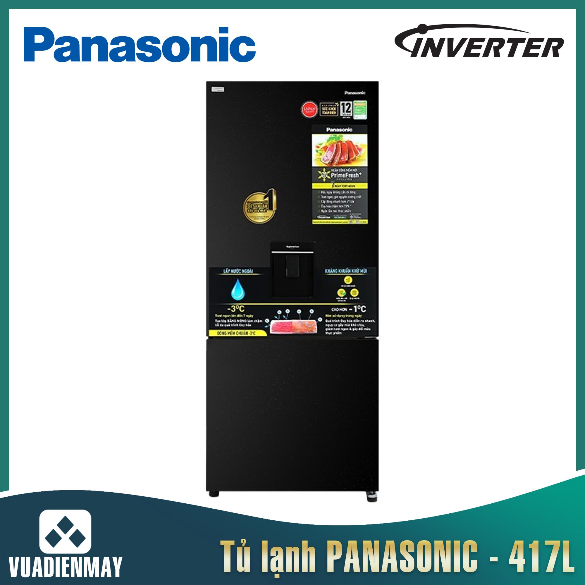 Tủ lạnh Panasonic 417 Lít 2 cánh Inverter
