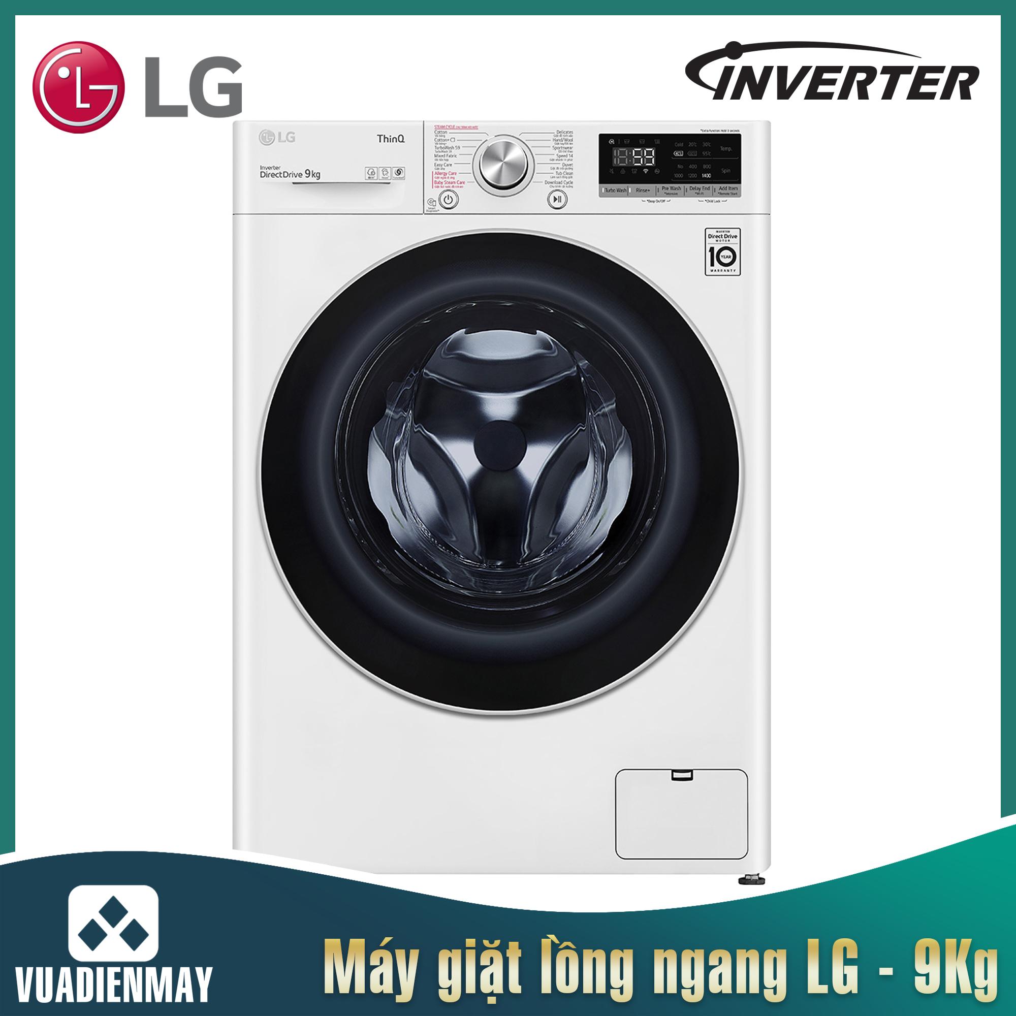Máy giặt LG lồng ngang 9 Kg Inverter