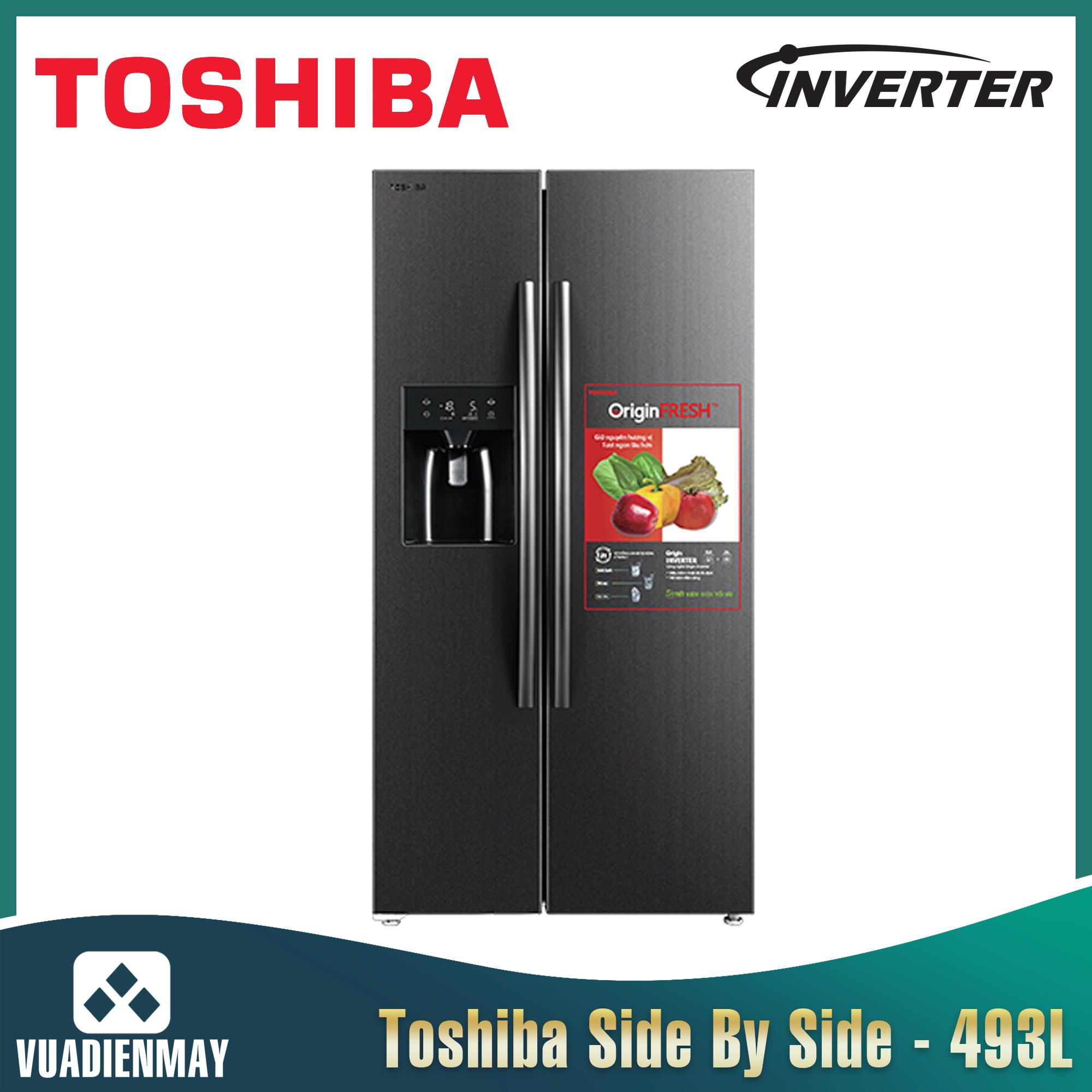 Tủ lạnh Toshiba 493 Lít Side By Side Inverter