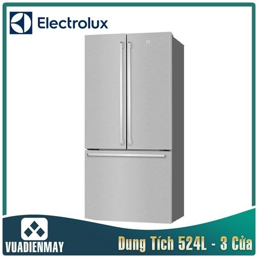 Tủ lạnh Electrolux Inverter 524 lít màu bạc