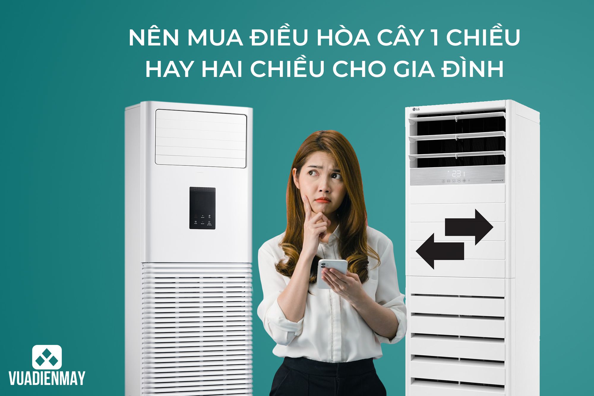 điều hòa cây 1 chiều hay 2 chiều 1