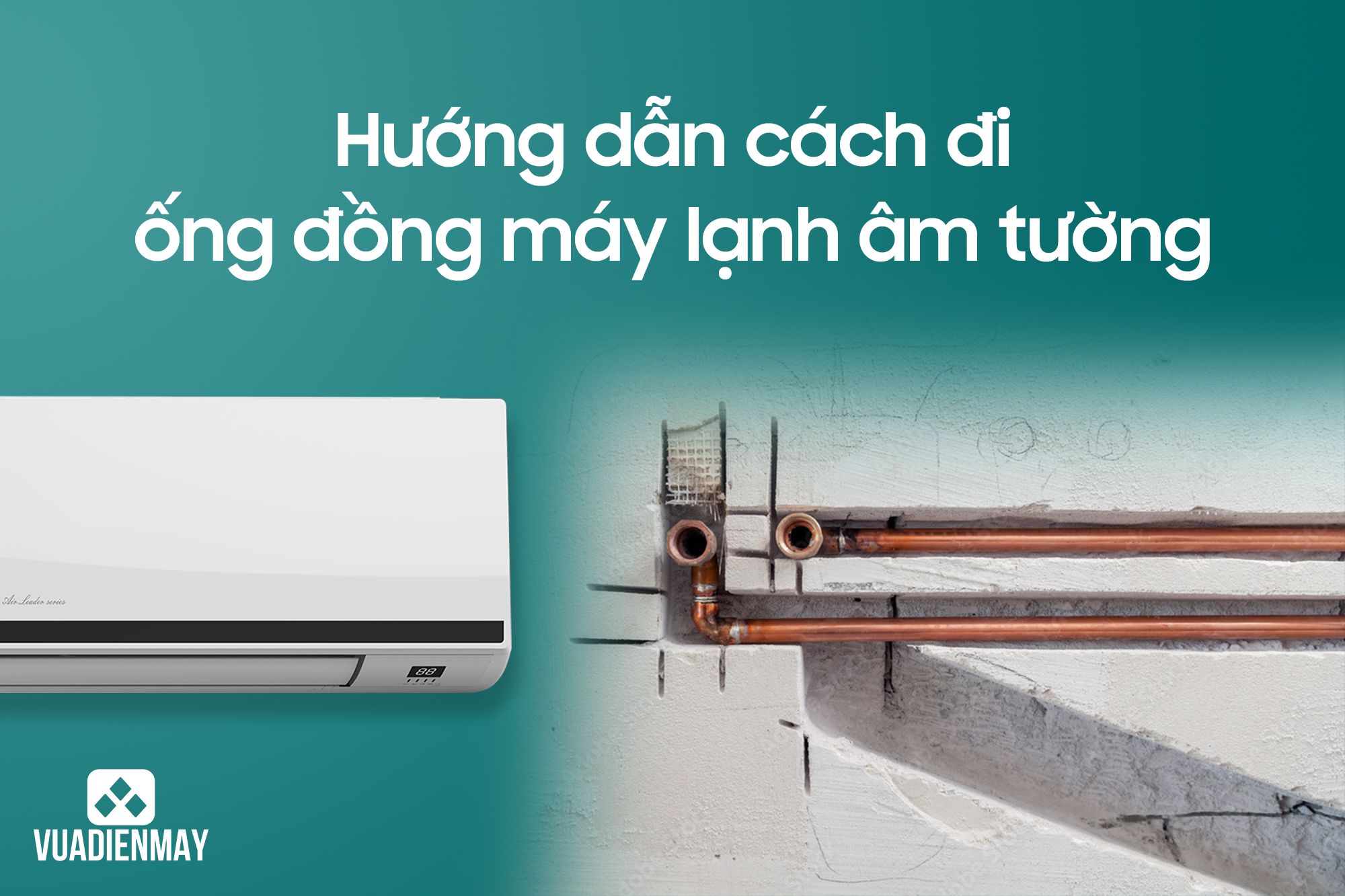 ống đồng máy lạnh âm tường 1