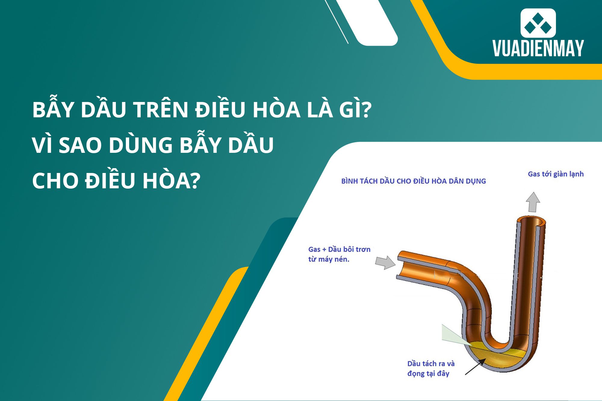 bẫy dầu trên điều hòa 1