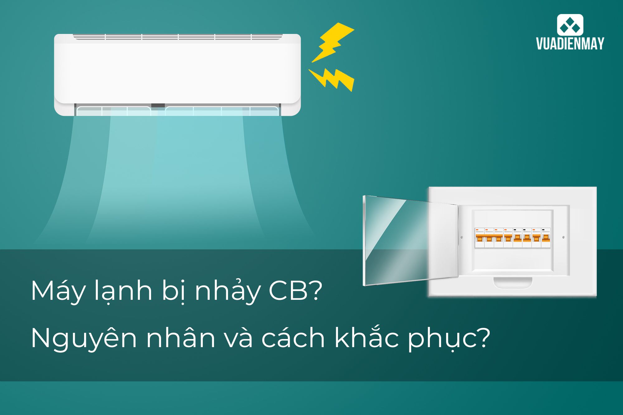 máy lạnh bị nhảy CB 1