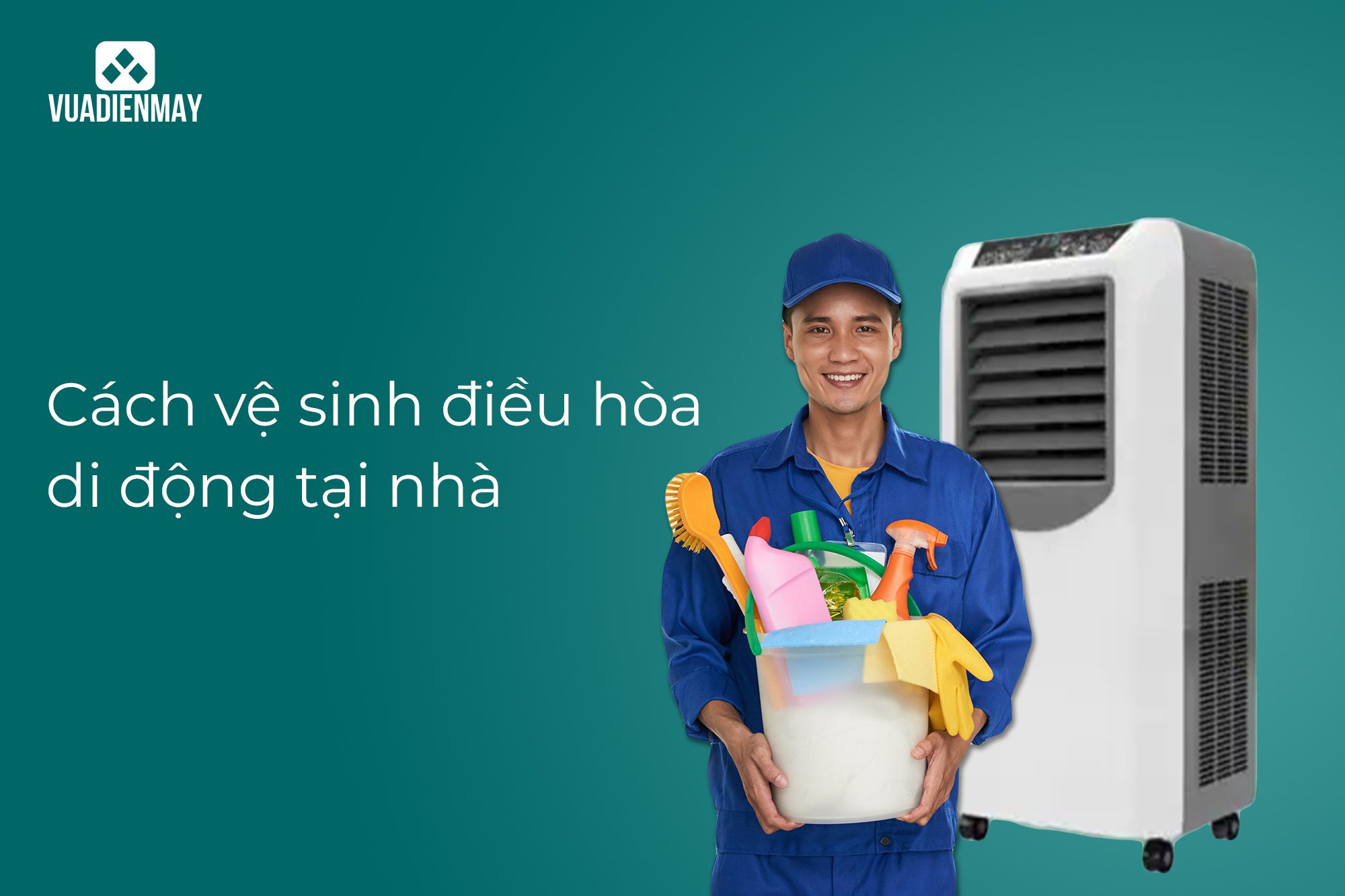 vệ sinh điều hòa di động tại nhà 1