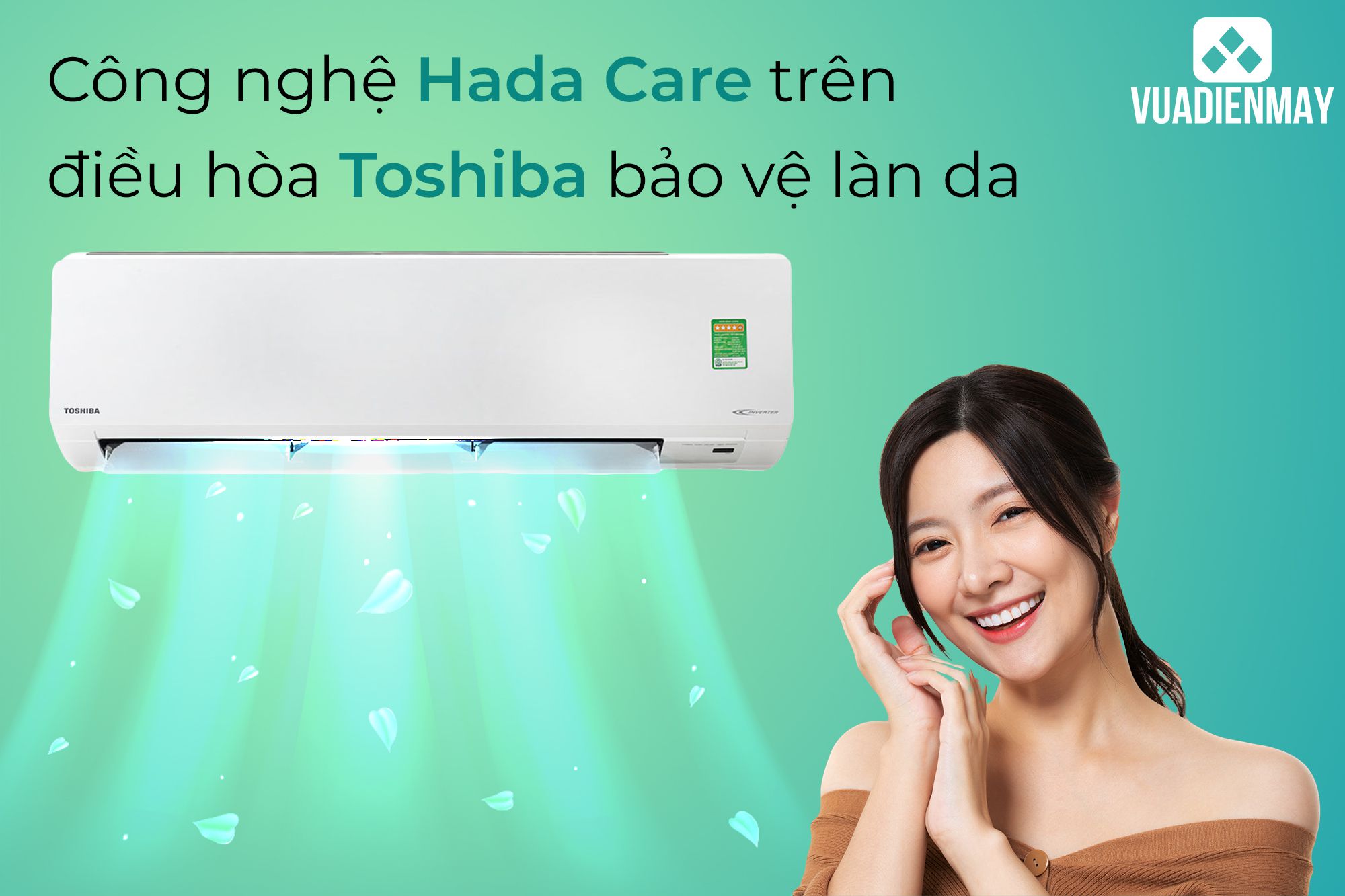 công nghệ Hada Care trên điều hòa Toshiba 1