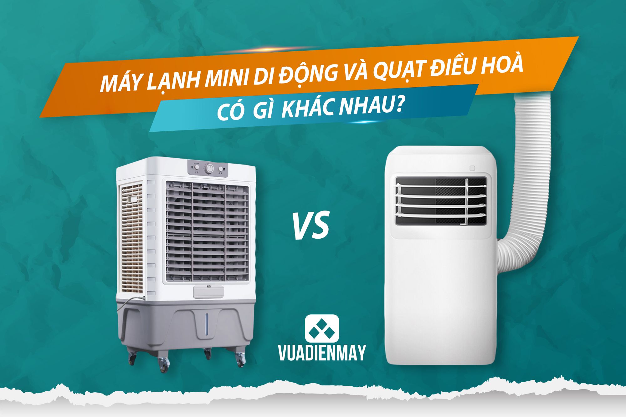 máy lạnh mini di động và quạt điều hòa 1