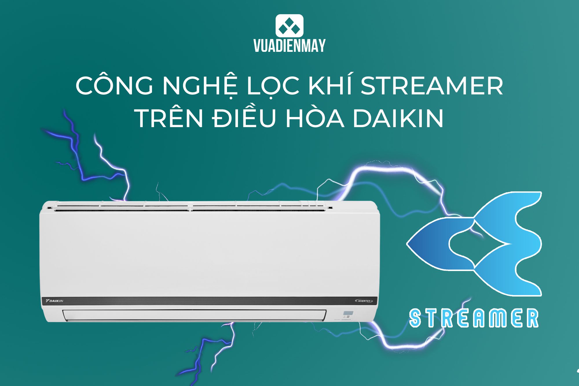 công nghệ Streamer trên điều hòa Daikin 1