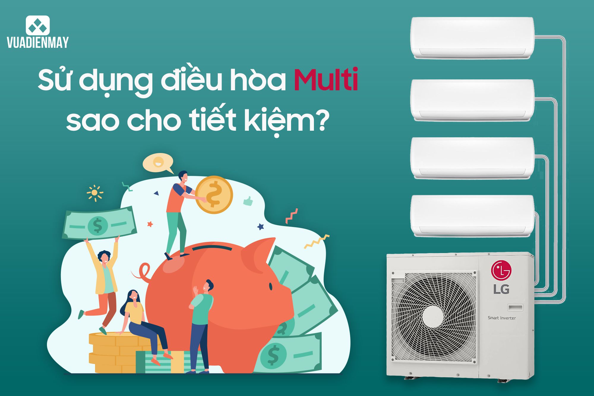 sử dụng điều hòa multi tiết kiệm 1