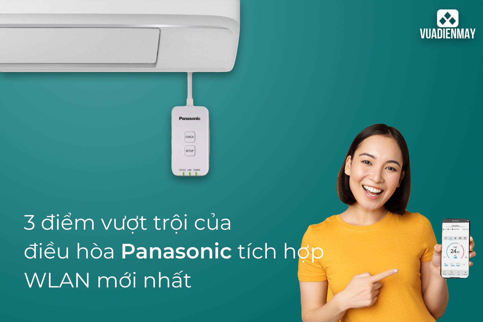 điều hòa Panasonic tích hợp WLAN 1