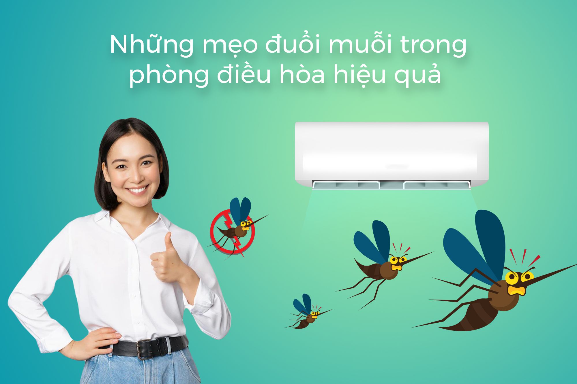 Đuổi muỗi trong phòng điều hòa 1