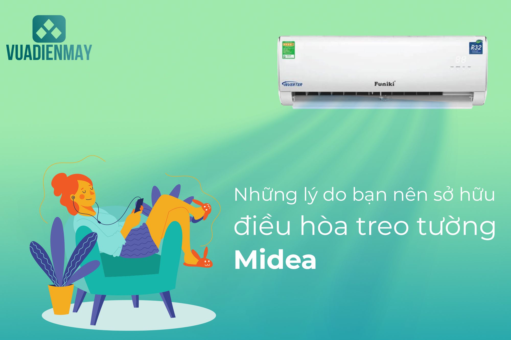 lý do nên mua điều hòa treo tường Midea 1